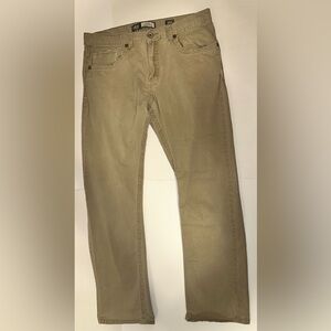 BKE Buckle Jake Men’s Khaki Chino Pants Size 36x29.5 Beige Brown Straight Leg